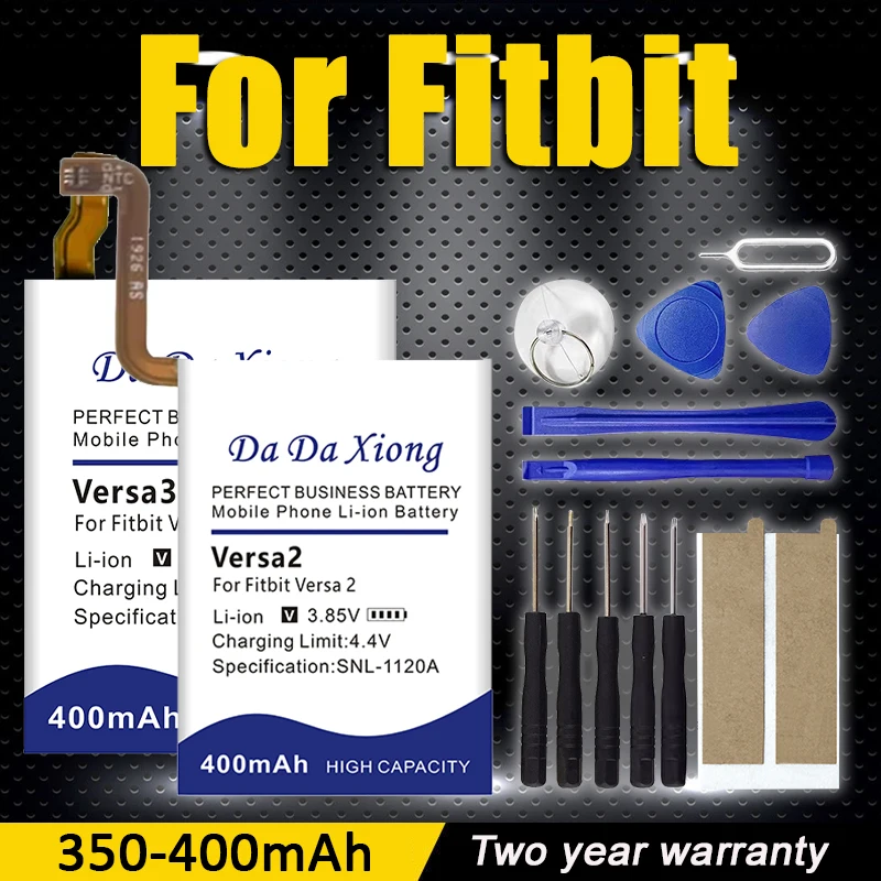 

DaDaXiong New 350mAh~400mAh 332327 Battery for Fitbit Versa3 Sense 511 512 Versa / VersaLite Versa2
