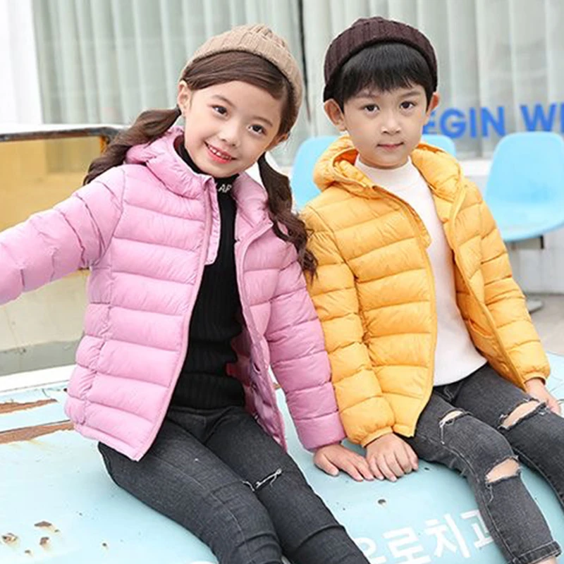 Autumn Winter Kids Down Jackets For Girls Children Clothes Warm Down Coats For Boys Toddler Girls Outerwear Children Clothes