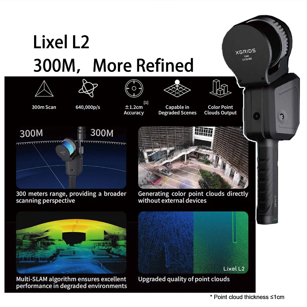 Cheap Price High Accuracy Lixel L2 Handheld 3D Scanner Scan Rate of 320,000pts/s Scanner for Survey Engineering