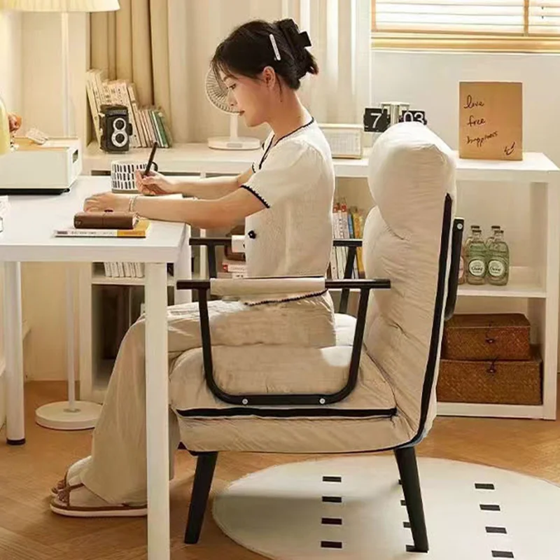 

Folding recliner computer chair office lunch break nap bed dual-use chair household backrest computer sofa chair single bed