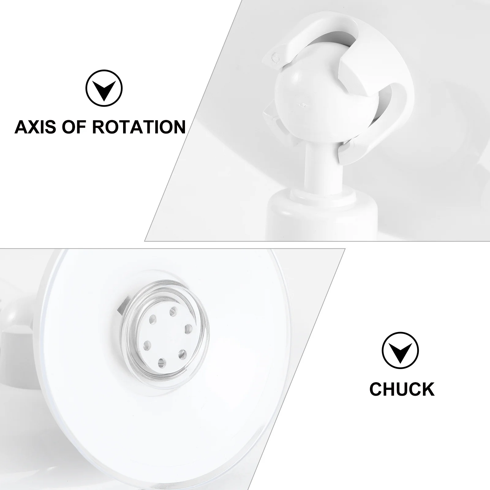 Lusterko do makijażu powiększające 7X, okrągłe, z mocną przyssawką do łazienki lub toaletki, gładka powierzchnia, przenośne, z oświetleniem LED.