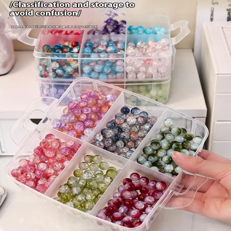 [G331] 1/2/3/4 الطبقة شفافة قابلة للتعديل تكويم مقصورة فتحة صندوق تخزين من البلاستيك لتنظيم اللعب مجوهرات اكسسوارات