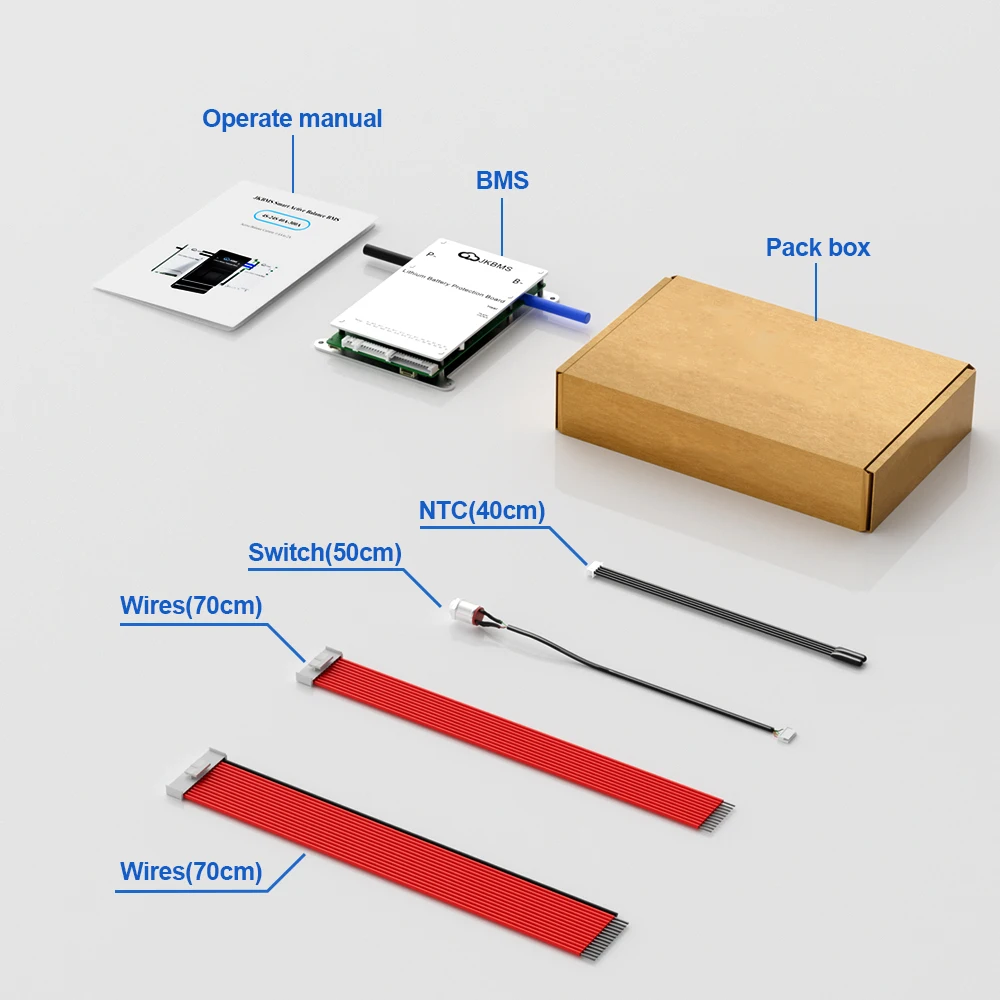 JIKOGN BMS BD4A20S6P 8S-20S 12V 24V 60A Charge 0.4A Active Balance With BT APP RS485 for LiFePo4 Li-ion LTO Battery Smart JK BMS