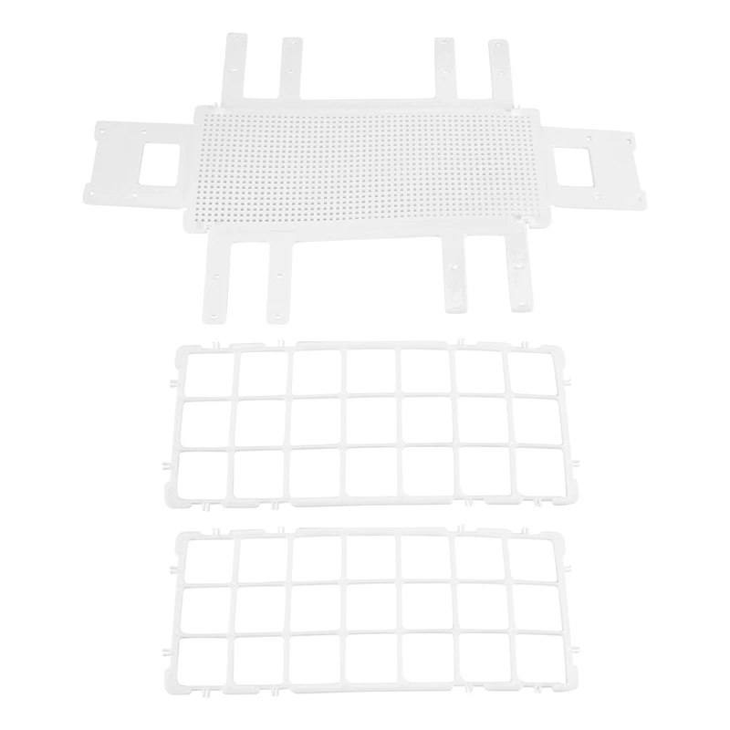 Plastic Test Tube Rack for 30mm Tube, 21 Well, White,Detachable (21 Hole)