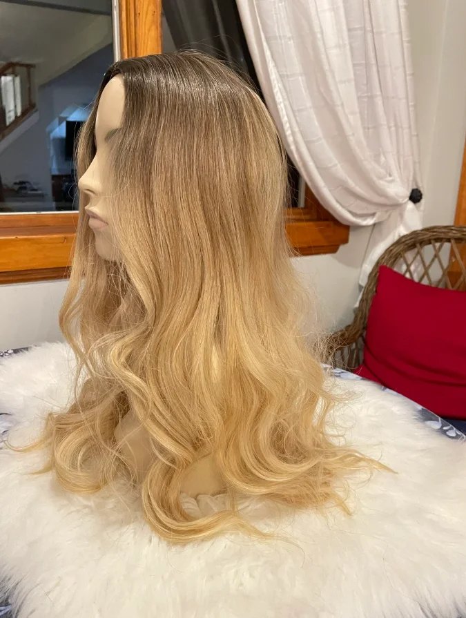 OmbreHoney شعر مستعار أشقر أنثى طويلة الجسم موجة الاصطناعية الدانتيل الجبهة الباروكات للنساء شفافة الدانتيل شعر مستعار علوي تأثيري الاستخدام اليومي