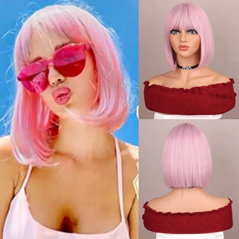 

European and American Bobo straight hair headgear temperament Qi bangs hot-selling wig styling dress up props