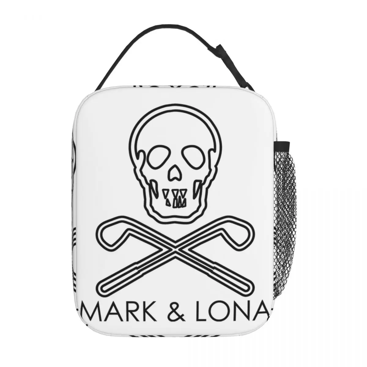 

Изолированный Ланч-бокс Mark & Lona Merch, спортивный Ланч-бокс с черепом, стиль Ins, термо-охладитель, бэнто-бокс для школы