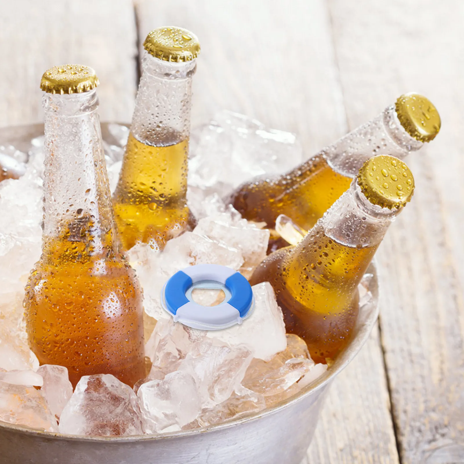 Swim Ring Shaped Beer Opener Plastic Bottle Opener for Home Bar Restaurant Hotel Ktv Outdoor Use Stylish Decorative Beverage