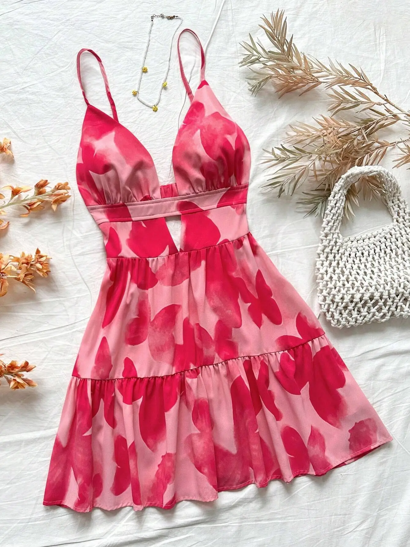 جديد الصيف الإناث فستان الشاطئ البسيطة يؤرخ المناسب سليم ليوبارد طباعة قطع التدريجي أكمام الحبيب الرقبة فساتين كامي قصيرة #3