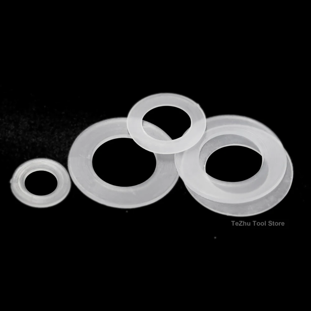 M3 M4 M5 M6 M8 M10 M12 M14 M16 M18 M20 Plastic Nylon Flat Washer Plane Spacer Insulation Gasket Ring For Screw