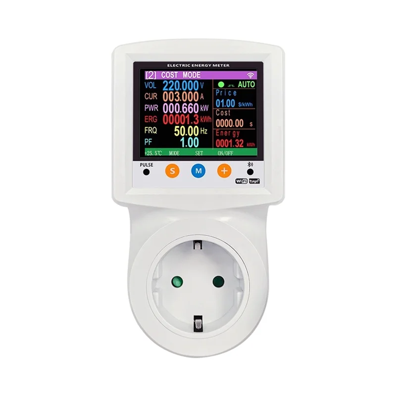 JABS-WIFI Smart Wattmete цифровой измеритель мощности счетчик электроэнергии защита от напряжения и тока таймер переключатель вилка европейского стандарта