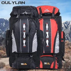 90L Waterproof Hiking Camping Backpack Trekking Rucksack Travel Outdoor Sports Bags  Camping Equipment Men Large Capacity