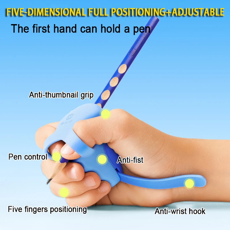 

Anti-Slip Wrist Pen Holder Correct Writing Posture Soft Silicone Children's Writing Practice Pen Sleeve Learning Stat