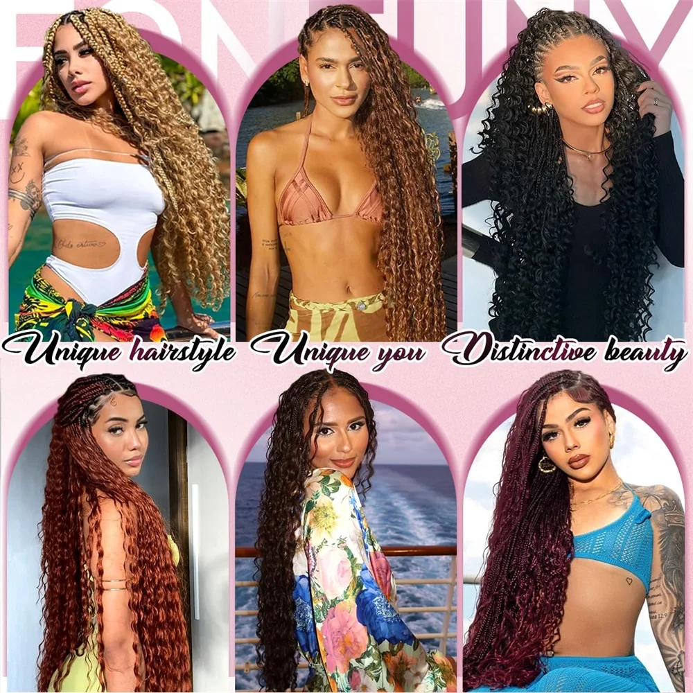 100g Cabello Humano para Trenzas Boho, Ondulado Profundo, Cabello Humano a Granel para Trenzar, Rizado Profundo, Paquetes de Cabello Humano sin Trama para Trenzas Boho