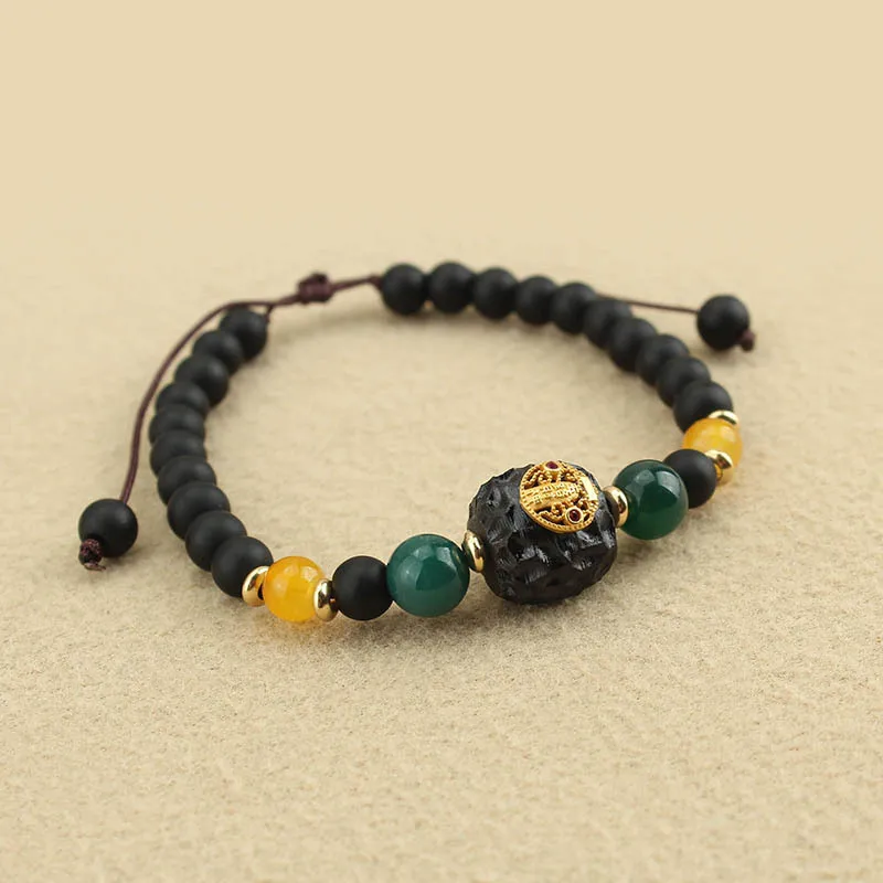 

Аксессуары для самостоятельного изготовления: ретро-браслет в тибетском стиле, женский браслет из глазурованных бусин, эксклюзивное украшение в экзотическом этническом стиле, подарок.