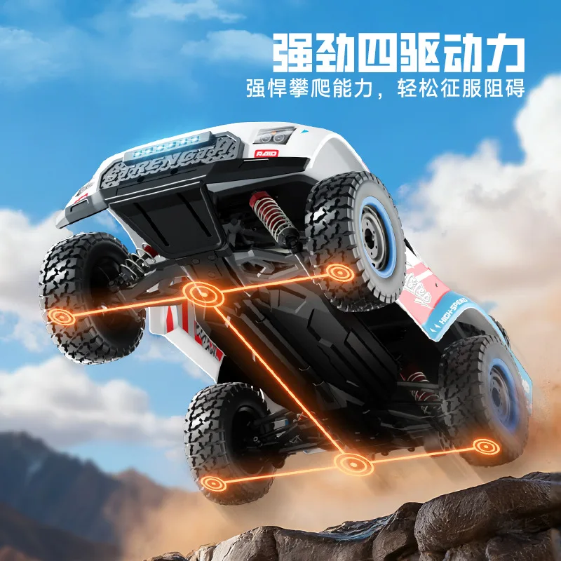 Bezszczotkowy zdalnie sterowany samochód RC z napędem na cztery koła, szybki terenowy samochód wspinaczkowy, zabawka dla chłopca, duży samochód wyścigowy.