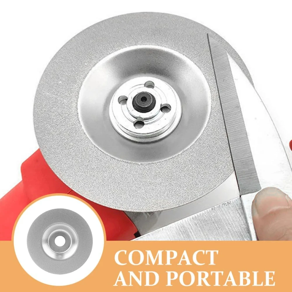 1PC Diamond Sharpening Wheel 100mm Emery Sharpening Disc Abrasive Disc 400-1000 Grit for Angle Grinder Kitchen Scissors Tools