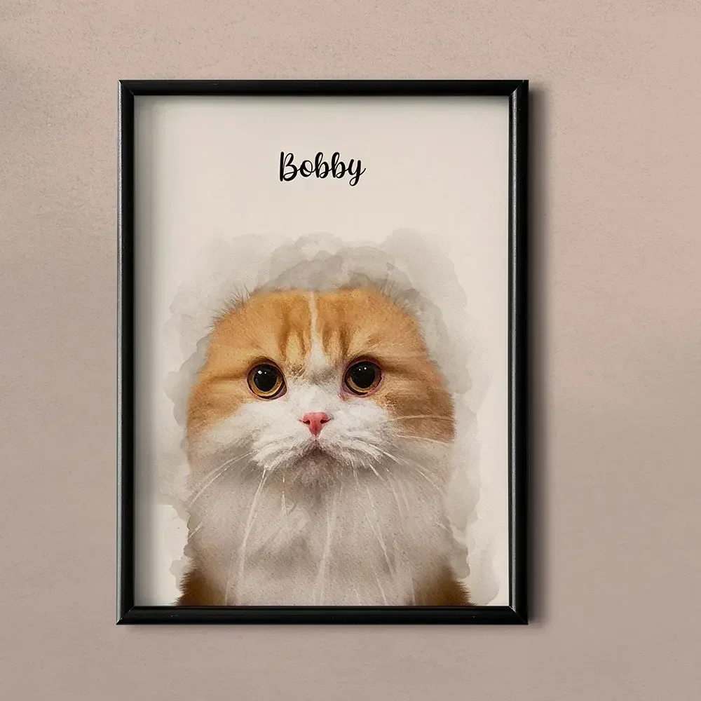 لون مخصص الحيوانات الأليفة صورة شخصية المشارك هدية الكريسماس قماش اللوحة الحيوان الكلب الفن طباعة جدار صورة غرفة المعيشة ديكور