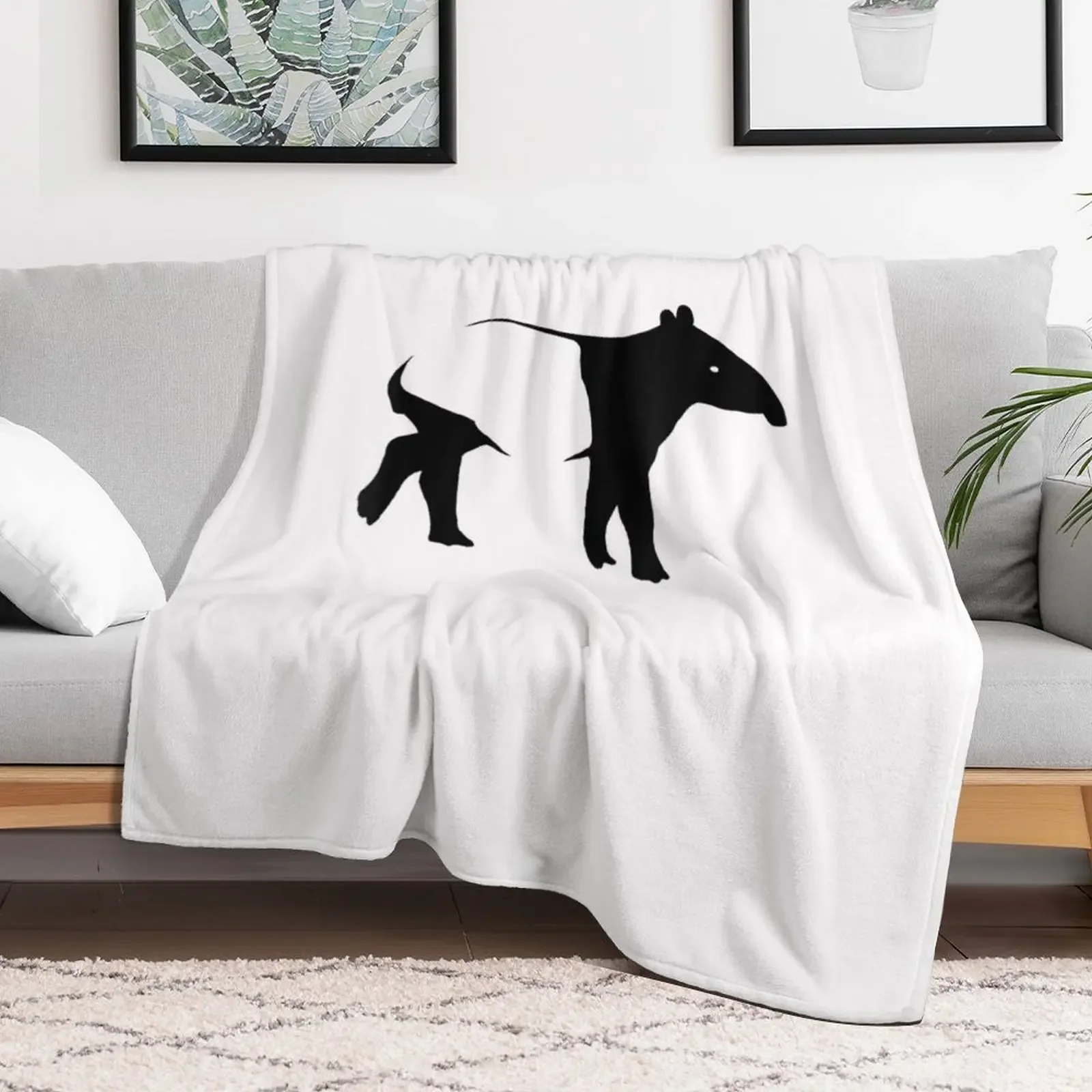 Tapir Animal Throw Blanket Color Fast Cozy Throw Blanket