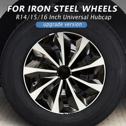 4PCS Universal Wheel Cover Hubcap Replacement R14 R15 R16 Inch Hub Caps Wheel Rim Cover PP Tire Accessories Snap On SUV Truck