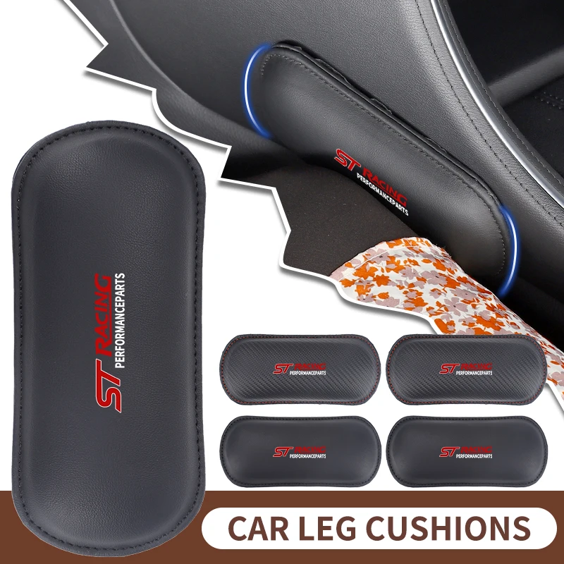 Car Knee Pad Elbow Pillow Leg Cushion Hand Support Mat Interior For Ford ST Line Racing RS S Kuga Fiesta Fusion Mondeo