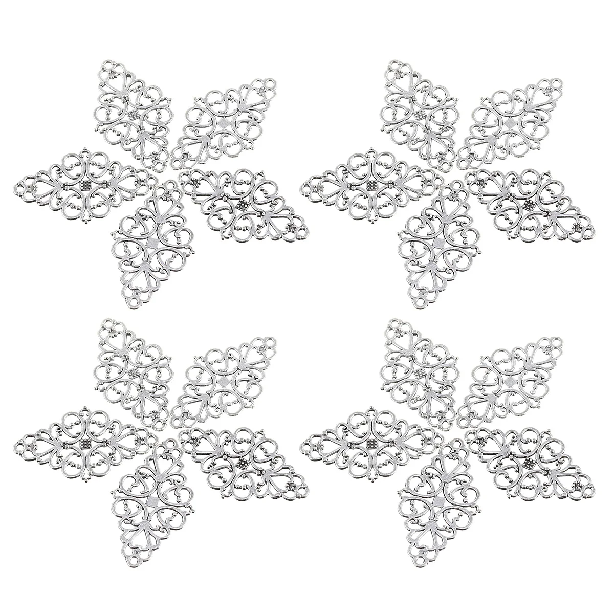 

40Pcs Alloy Accessories Fine Workmanship DIY Costume Keychain Sweater Chain Jewelry Making Supplies Metal Charms