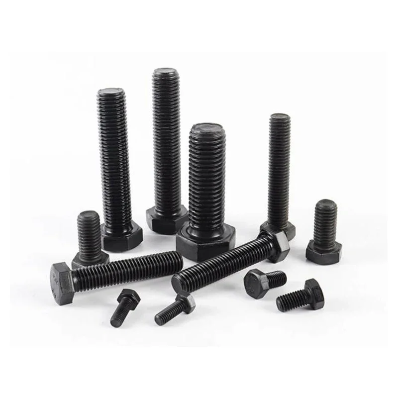 10/25/50/150pcs M5 M6 M8 M10 M12 Black Grade 8.8 Carbon Steel Metric Thread GB5783 External Hex Hexagon Head Bolts Screws