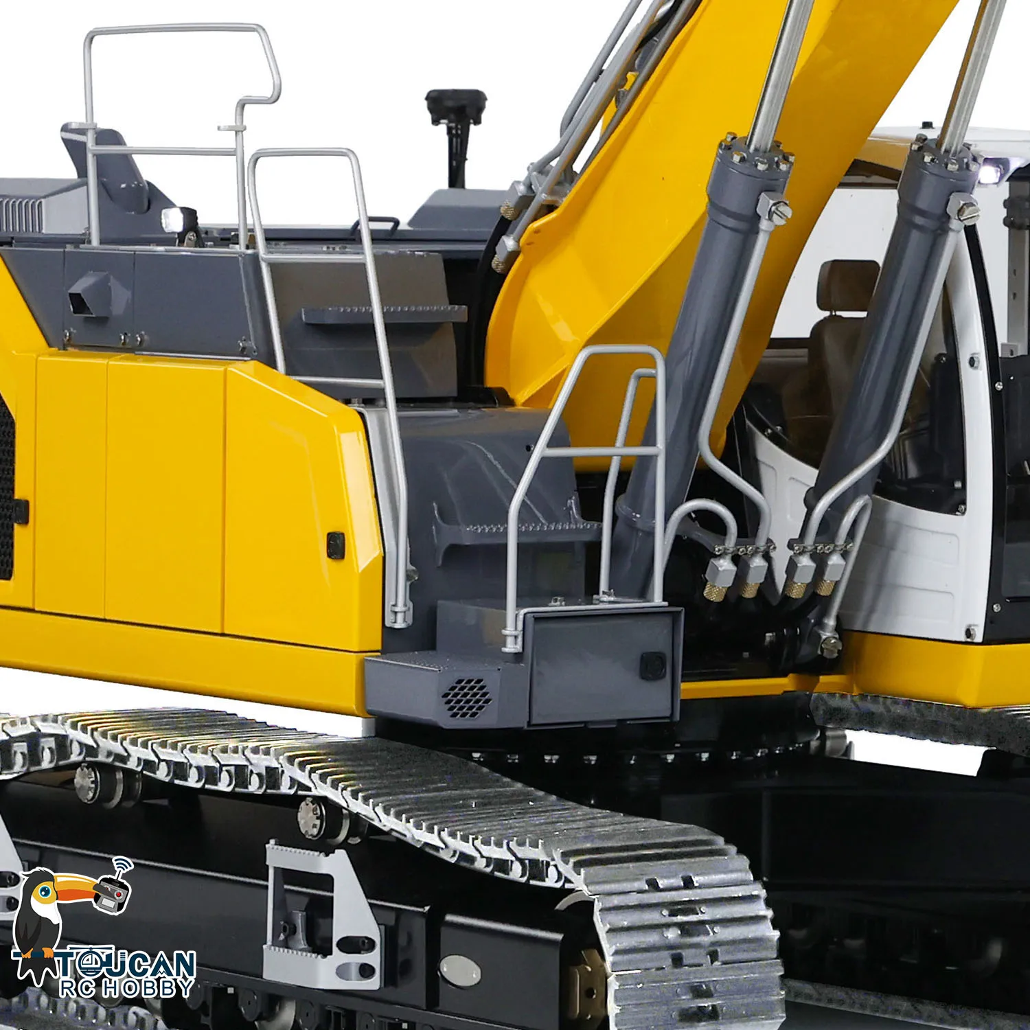 1/14 LESU Aoue-LR945 RC Hydraulic Metal Digger 3-arm Radio Excavator Model Painted Finished Heavy Machine Light System TH23889