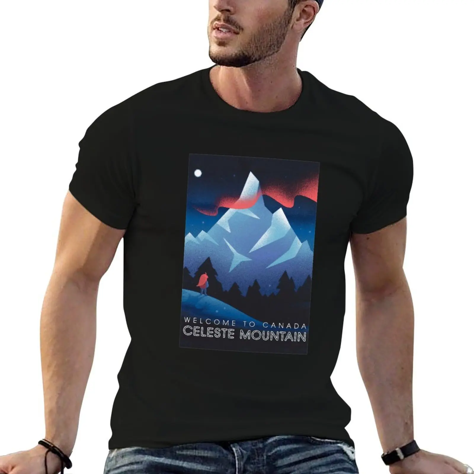 

Welcome to Background moon celeste art game mountain gift for fans T-Shirt man tshirt anime t shirts oversize T-Shirt