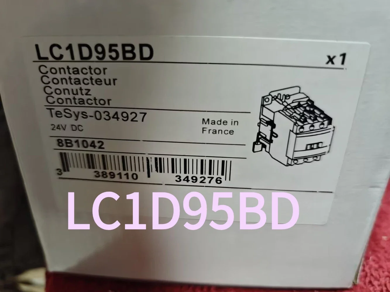 Brand New LC1D95BD LC1-D95BD AC Contactor Deca 3P 95A AC-3 24V CC 50/60Hz 1NA+1NF Fast Delivery