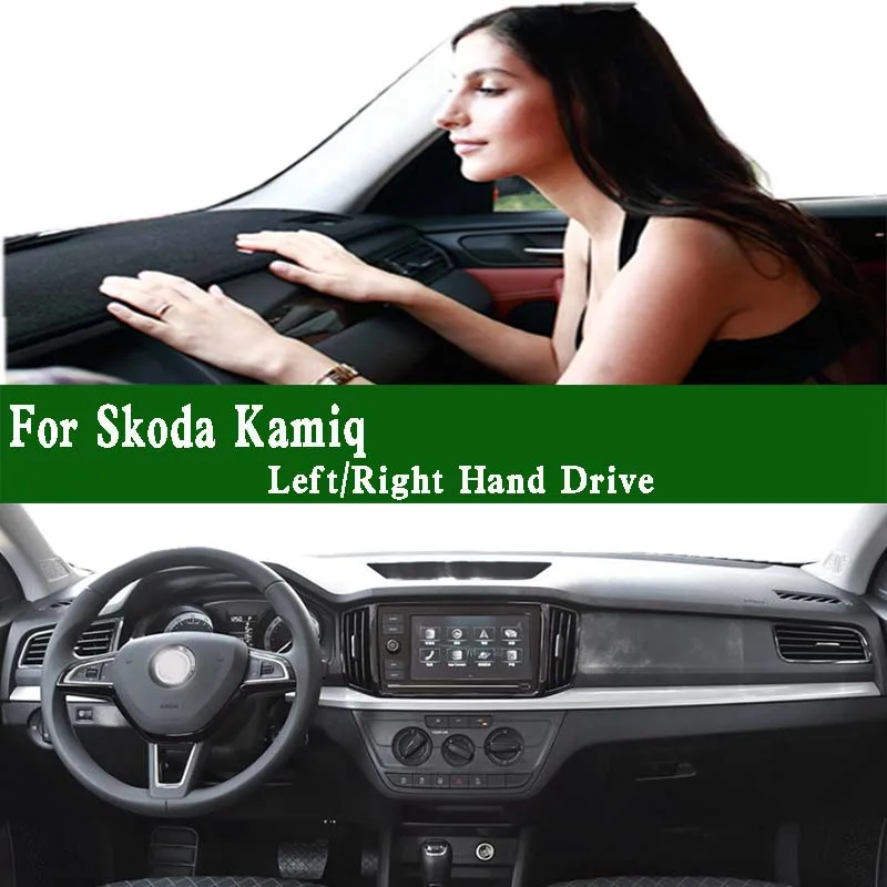 

For Skoda Kamiq GT NW4 Car-Styling Dashmat Dashboard Cover Instrument Panel Sunscreen Insulation Protective Anti-Dirt Proof Pad