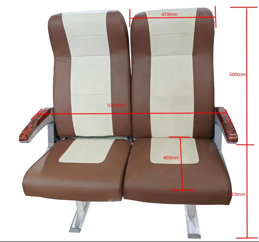 

Marine Ferry Boat Seat With Three Adjustable Armrests