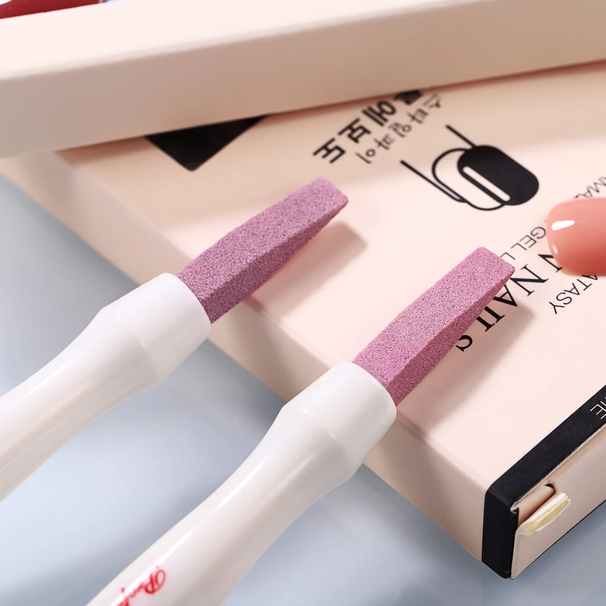 

2Pcs Nail Stick Premium Manicure Tool for Shining Polishing and Sharpening Nails Dead Skin Remover Cuticle Cleaner
