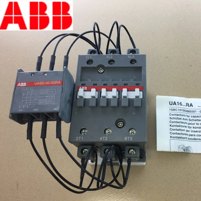 ABB 3-pole contactors for capacitor switching  UA50-30-00RA