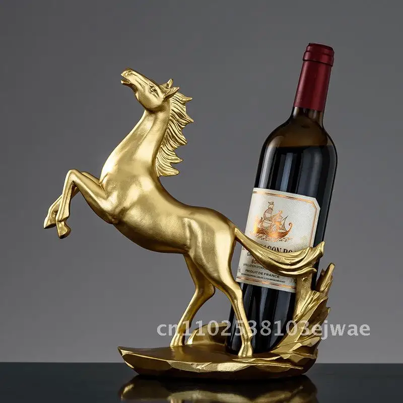 

Роскошная скандинавская современная полка для бутылок вина, ручная роспись, светло-зеленый, золотой, розовый, желтый, серый, креативное украшение для винного шкафа