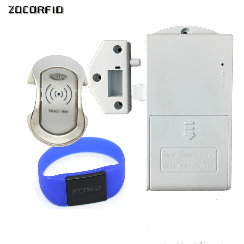 125khz RFID card lock locker Electronic Cabinet Lock Magnetic Swipe Card RFID Cabinet Locker Door Locks with free RFID wristband