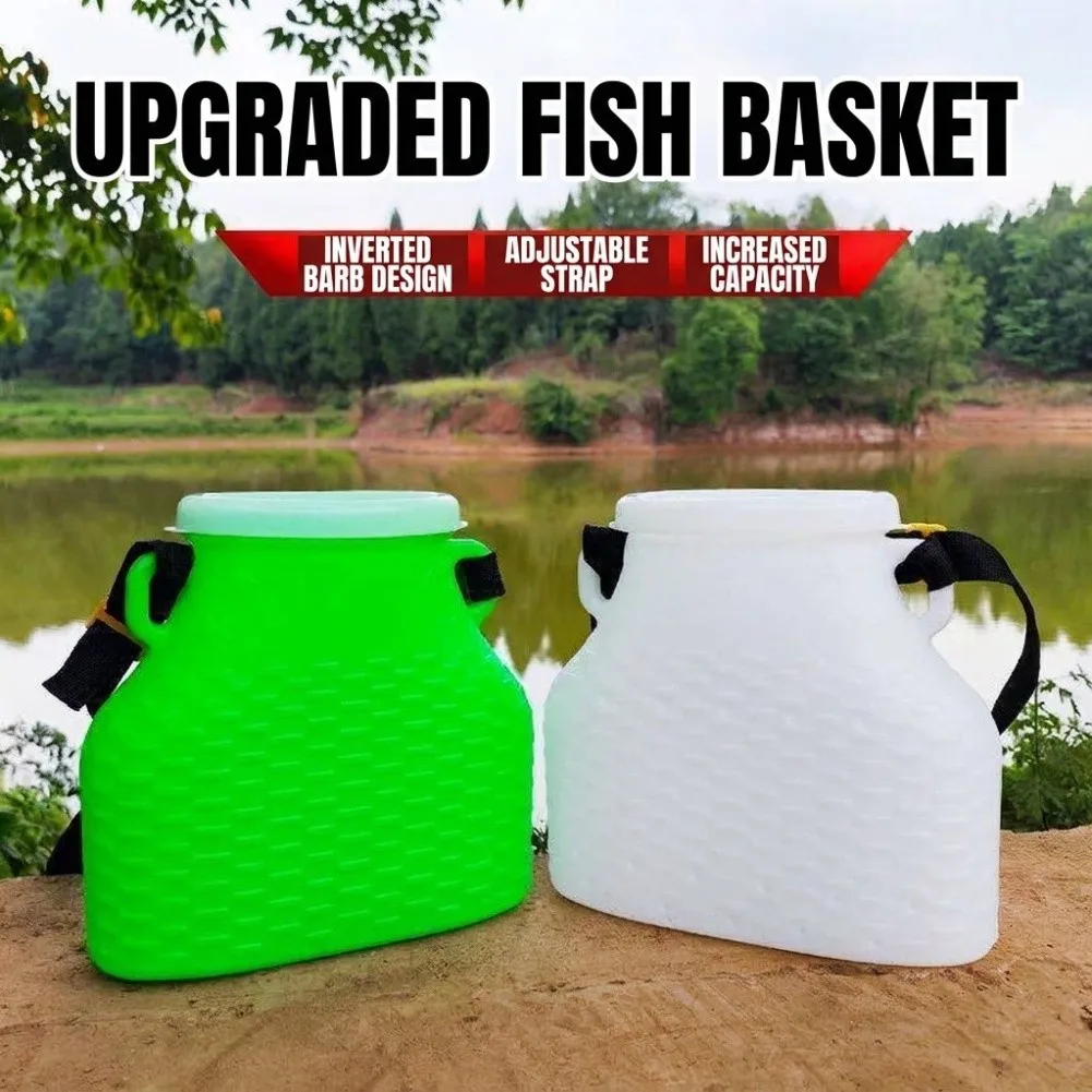 Plastic Fish Basket for Crab Shrimp Eel Transport with Waterproof Design and Drainage Vents to Support Fresh Catch Handling