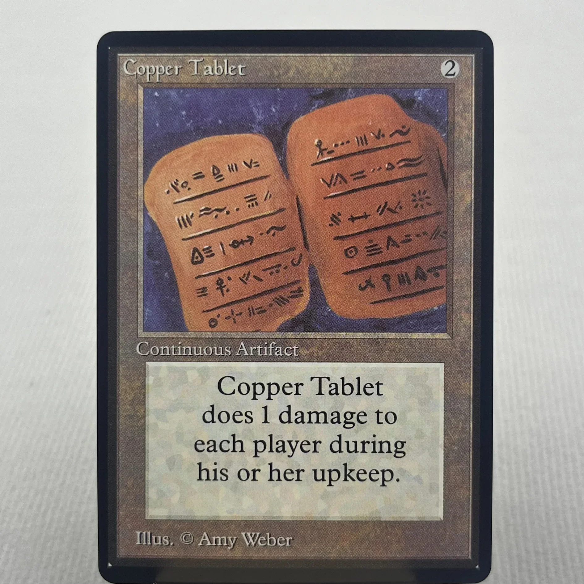 Beta NORMAL2-Ⅰ03 Tcg cards proxy magic the Copper Tablet Winter Orb mox sapphire underground sea Mana Vault gather
