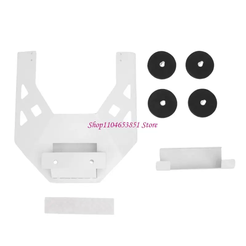 In-Vehicle Satellite Device Mount with Magnetic Attachment, ABS Open-Frame Housing, Four Round Contacts, and Separate Base