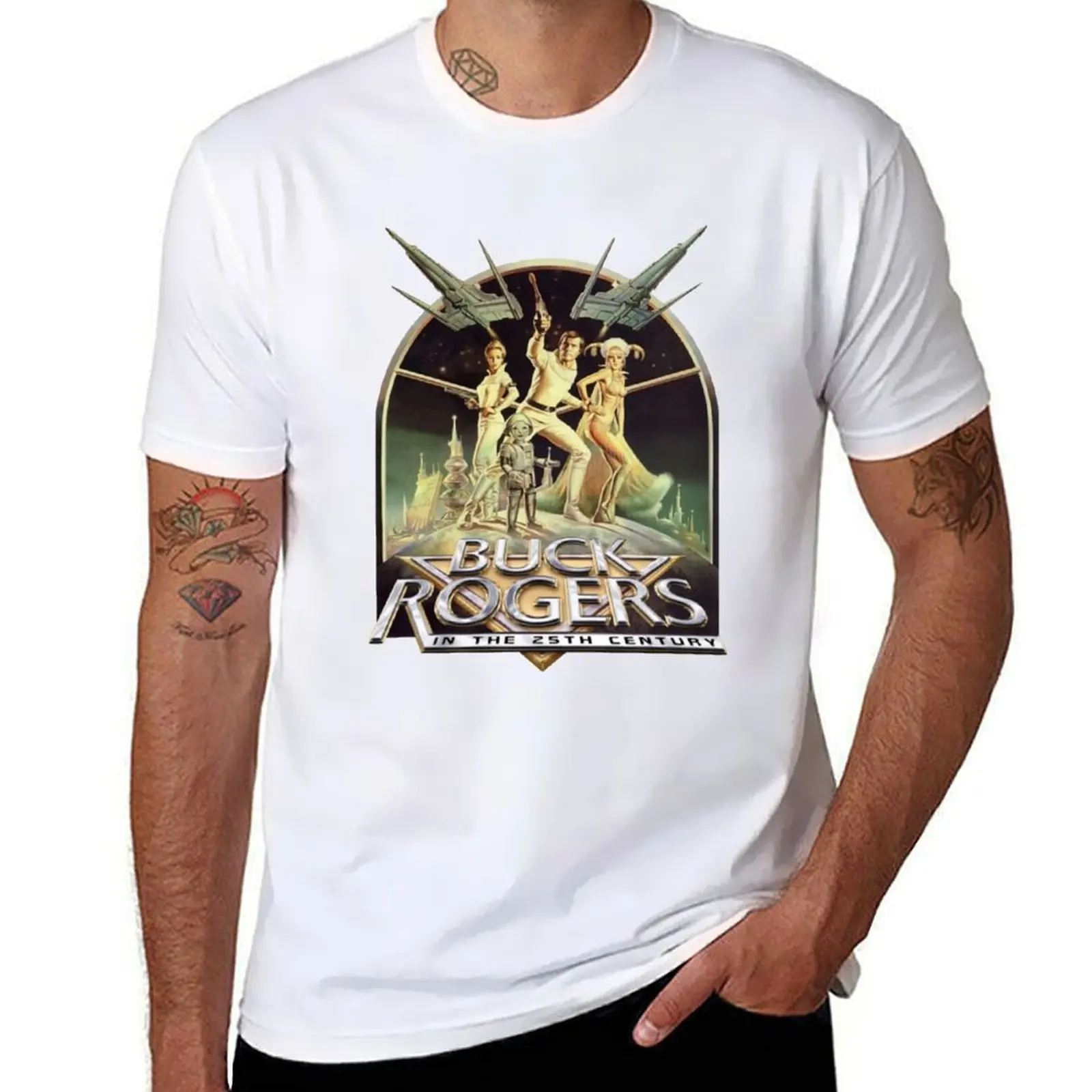 

Buck Rogers 1979 In The 25th Century T-Shirt t shirts for man graphic tees man t shirt heavy cotton T-Shirt