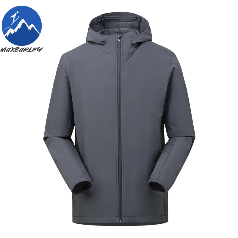 Maxbarley Premium Men Jacket Classic Hooded Outdoor Adventure Waterproof Coat Fashion Daily Style Lightweight Autumn Garment