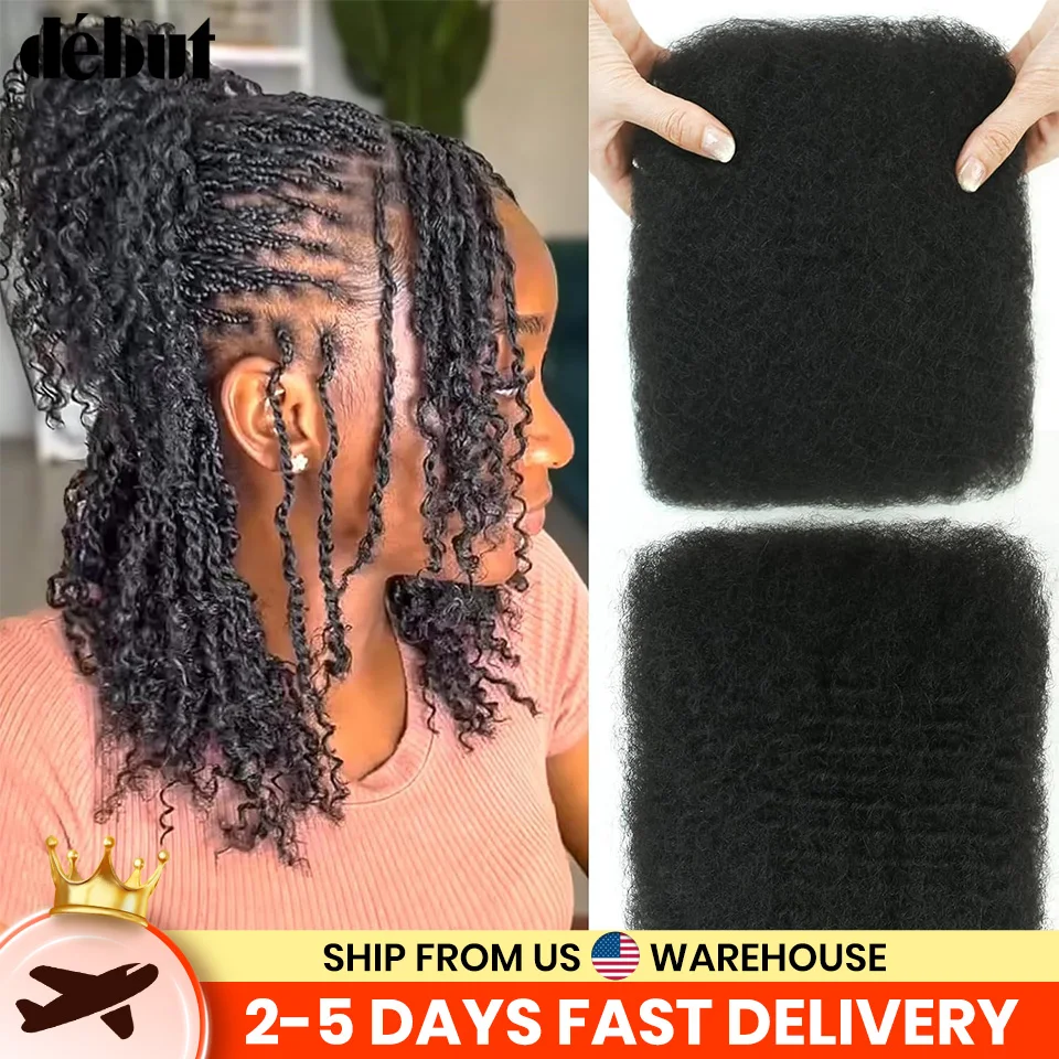 

Afro Kinky Bulk Human Hair For Braiding Twist Debut Peruvian QVR Remy Bulk Hair For Dreadlock Natural 2#4# African Braids Hair