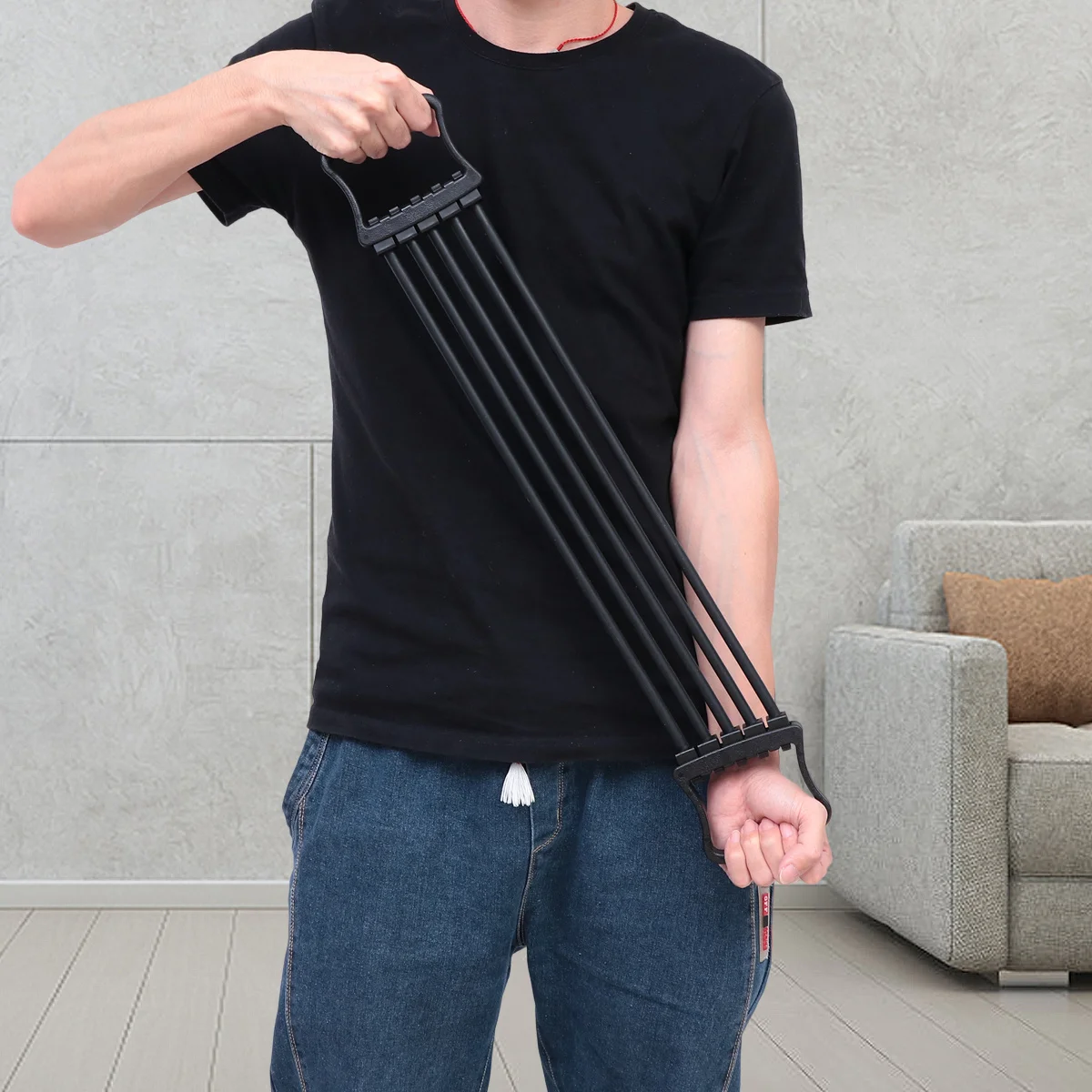 

1Pcs Chest Expander Detachable Spring Exerciser Ergonomic Handles Muscle Training Equipment for Arms Shoulders Chest
