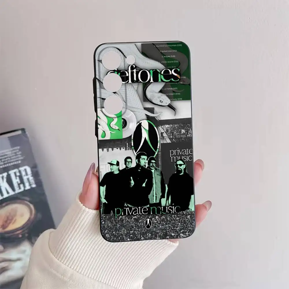 Private Music D-Deftones Phone Case For Samsung Galaxy A73,72,51,53,52,71,22,5G,Note,J7,8,9 Soft Black Cover