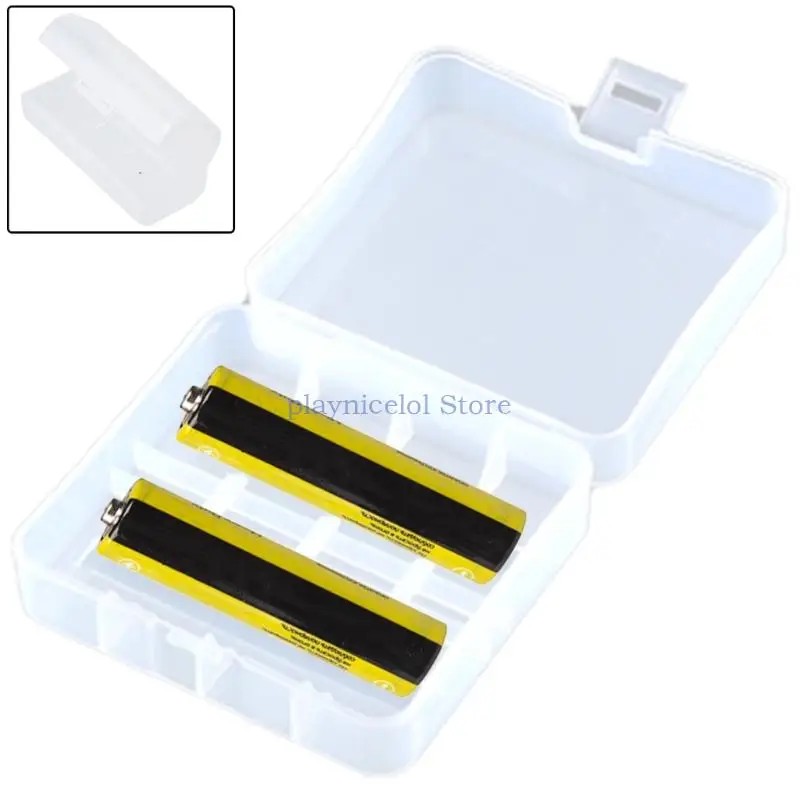 Clear Battery Storage Case for 1pc/2pc 26650 Batteries Container Protect Your Batteries, Prevent Short Circuit and Dust