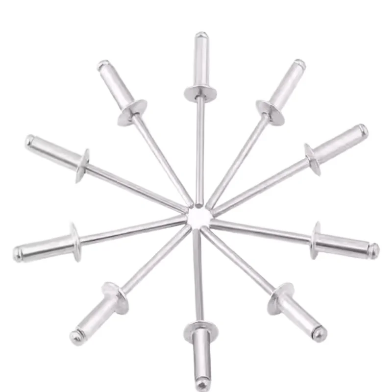 GB12618 M2 M2.4 M3 M3.2 M4 M5 M6 M6.4 Aluminium Dome Round Pop Open Hollow Core Pulling Blind Dropper Self-plugging Rivet