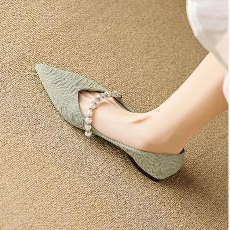 Shoes for Women Korean Style Woman Flats Low Heel Elegant Non Slip Popular Beau Today On Quick Delivery Shoe Sale Wholesale