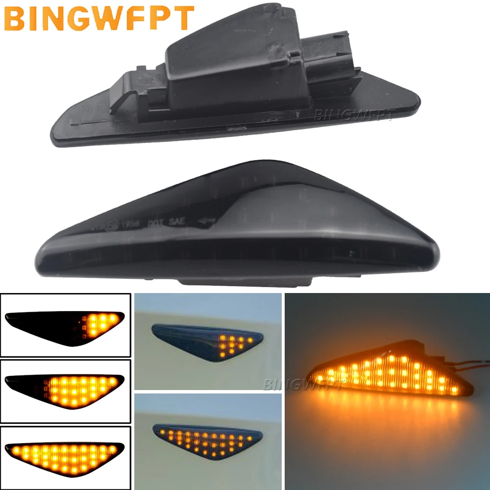 

Боковой габаритный фонарь указателя поворота, светодиодный динамический повторитель мигалки для BMW X3 F25 X5 E70 X6 E71 E72 2007-2014