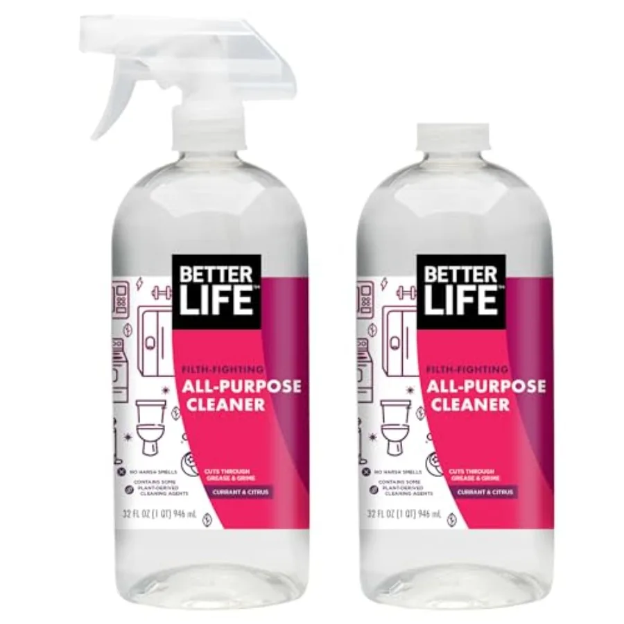 

All Purpose Cleaner - Multipurpose Home and Kitchen Cleaning Spray for Glass, Countertops, Appliances, Upholstery- Multi-surfac