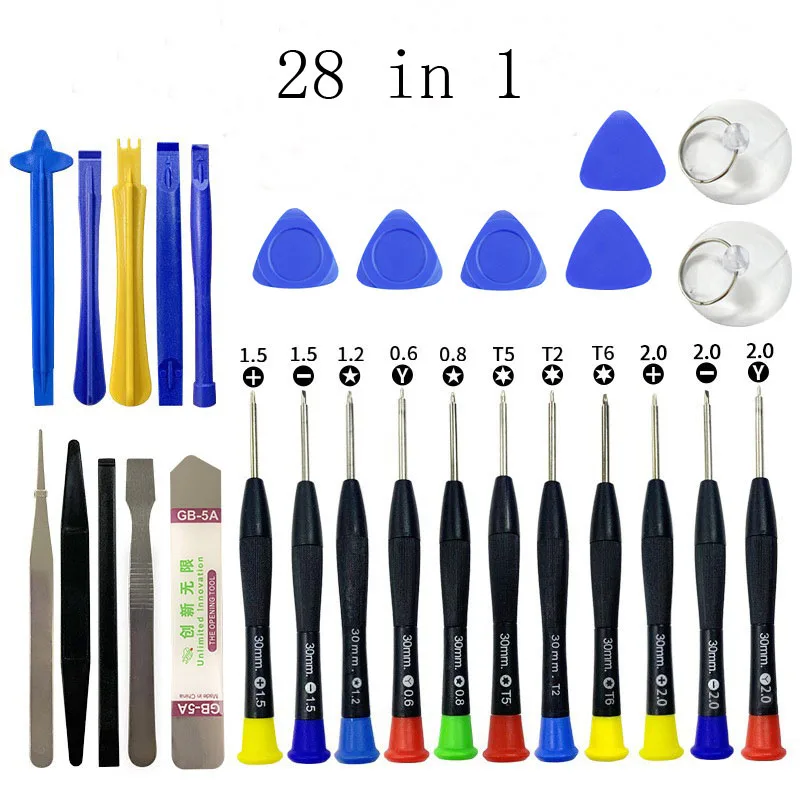 

Mobile phone disassembly kit pry open 22in-1 tweezers pry bar disassembly tool, tablet computer repair disassembly tool set